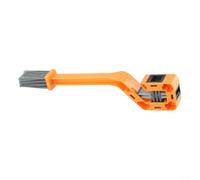 Brosse de nettoyage pour chaîne de vélo, outil entièrement fermé pour éliminer efficacement la graisse sur les vélos de route et VTT (couleur orange)