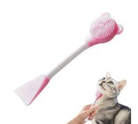 Brosse de nettoyage pour chat - Brosse de nettoyage pour chat - Brosse à récurer manuelle pour chat - Brosse de nettoyage douce et confortable pour nettoyer la mâchoire, le kin