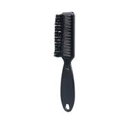 Brosse de nettoyage pour cheveux de barbier avec poignée en plastique rétro souple pour le cou et le cou - Outils de coiffure (métallique)