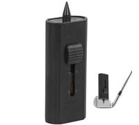 Brosse de nettoyage pour club de golf - Équipement de poche rétractable, brosse à récurer pour tête de club, poils en fil de nylon latéraux, attaches robustes à clipser sur les sacs, fournitures de