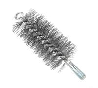 Brosse de nettoyage pour conduit de cheminée avec fil d'acier pour l'entretien de la cheminée et de la chaudière, conçue pour un nettoyage en profondeur des tuyaux et des systèmes de ventilation (60