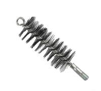 Brosse de nettoyage pour conduit de cheminée avec fil d'acier pour l'entretien de la cheminée et de la chaudière, conçue pour un nettoyage en profondeur des tuyaux et des systèmes de ventilation (50