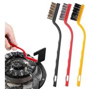 Brosse de nettoyage pour cuisinière, brosse de nettoyage pour cuisinière - 3 pièces nettoyant pour métal de peinture antirouille | Conception de trou de suspension antidérapant, brosse métallique prat