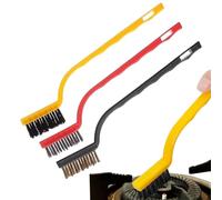 Brosse de nettoyage pour cuisinière, brosse de nettoyage pour de cuisson | Lot de 3 brosses de nettoyage de cuisine, poils durs antidérapants avec trou de suspension, brosse métallique pratique