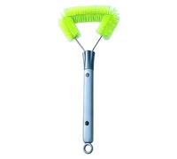 Brosse de nettoyage pour écran de fenêtre avec manche extensible et suceur | Outil de nettoyage d'écran pour utilisation humide et sèche pour parasol de terrasse, ventilateur de plafond