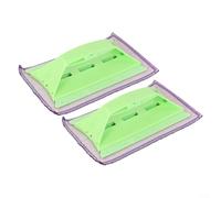 Brosse de nettoyage pour espaces restreints dans les portes coulissantes et les fenêtres - Pliable pour un transport et un rangement faciles dans n'importe quel environnement domestique (vert)