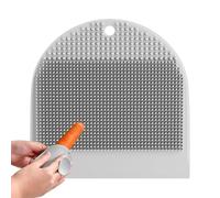 Brosse de nettoyage pour évier, brosse de nettoyage multifonction en silicone anti-rayures avec grattoir pour intérieur, maison, appartement, cuisine, salle de bain, évier, plan de travail