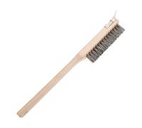 Brosse De Nettoyage pour Four À Pizza - Brosse Palmyre en Fil De Cuivre avec Grattoir | Nettoyant Durable pour Pelles À Pizza Et Pierres | Accessoire De Four Extérieur pour La Maison Et Le R