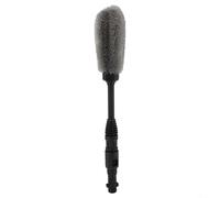 Brosse de nettoyage pour jantes Karcher K2-K6 compatible avec nettoyeur haute pression, débit d'eau à 360 °, poils ronds pour roues de voiture et de vélo