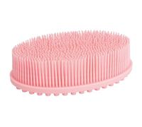 Brosse de nettoyage pour la paroi de douche en silicone doux de la marque DNC, Rose01
