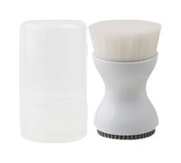 Brosse de nettoyage pour le visage - Brosse de nettoyage à double extrémité en silicone et laine de fibre | Nettoyeur manuel doux pour le visage pour lifting, revitalisation et drainage de la peau