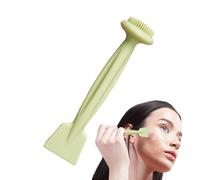 Brosse de nettoyage pour le visage | Brosse de nettoyage en silicone pour le visage, grattoir à double tête pour le démaquillage masculin