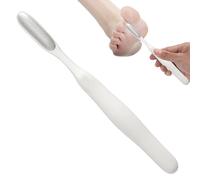 Brosse de nettoyage pour les espaces d'orteils - Lime à pied en acier inoxydable - Outil de pédicure pour peaux mortes, talons fissurés, fente d'orteils, kit spa pieds lisses, râpe à pieds pour homme