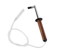 Brosse de nettoyage pour machine à café CHEOTIME avec tête en nylon amovible, outil de nettoyage à manche en noyer à dissipation thermique, nettoyeur de brosse pour