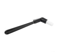 Brosse de nettoyage pour machines à expresso et moulins à café avec poils en nylon épais et poignée d'angle spéciale pour nettoyer les têtes et joints de groupe (blanc)