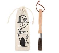 Brosse de nettoyage pour moulin à café, manche en bois, poils élastiques durables pour moulin à grains, Machine à café, acier inoxydable, 20.5cm, 45g