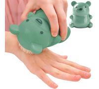 Brosse de nettoyage pour ongles - Brosse à récurer à main en forme d'ours avec poils doux - Disque de nettoyage pour les ongles pour bébés, tout-petits et