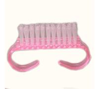 Brosse de nettoyage pour ongles - Petite corne - Pour manucure et pédicure - Pour enlever la poussière - Petit angle - Transparent - Durabilité