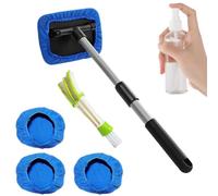 Brosse de nettoyage pour pare-brise, outil pour le lavage du toit du | Brosse de nettoyage pour pare-brise pour berline, SUV, camping-car, pickup, camion, bateau, camping-car, remorque, bleu