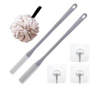 Brosse de nettoyage pour pieds de douche, brosse à ongles à long manche | Brosse de nettoyage des fissures des doigts en silicone avec manche long - Nettoyant ergonomique pour pieds souples, brosse