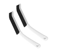 Brosse de nettoyage pour rainures - Brosse de nettoyage pratique avec poils stables - 2 brosses à joints pour espaces étroits et coins étroits - Brosse de nettoyage domestique pour salle de bain