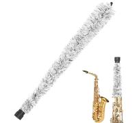 Brosse de nettoyage pour saxophone Alto avec pointe en caoutchouc, écouvillon de 21 pouces à forte absorption avec poignée antidérapante, corde en coton, accessoires saxophone denses