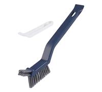 Brosse de nettoyage pour suceur plat - Brosse de nettoyage multifonction pour rainures - Outils de nettoyage pour usage domestique, maison, cuisine, salle de bain, fenêtre (bleu, blanc)