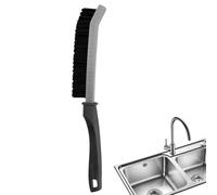 Brosse de nettoyage pour suceur plat - Long outil de récurage ménager en marbre - Outil de nettoyage multifonction pour la cuisine, les toilettes, la salle de bain, le linge, la douche