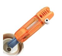 Brosse de nettoyage pour suceur plat pour couvercles de tasses, gobelets et bouteilles, outil de nettoyage compact de 12,3 cm pour les espaces étroits