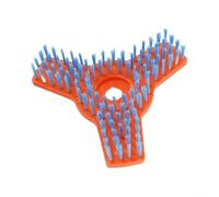 Brosse de nettoyage pour tondeuse à gazon à base de vagues conçue pour un nettoyage ciblé des zones difficiles à atteindre sur les tondeuses résidentielles et commerciales (treize dents)