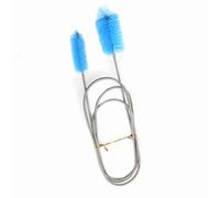 Brosse de Nettoyage pour Tube,Fydun Double Embout Tube Brosse de Nettoyage Outil de Nettoyage de Tuyau Brosse de Nettoyage Flexible pour Tube d'alimentation(Bleu)