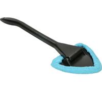 Brosse de nettoyage pour vitres de voiture KOTARBAU® Brosse de lavage triangulaire avec revêtement en microfibres et long manche