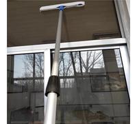 Brosse de nettoyage pour vitres, kit de perche télescopique alimentée par un panneau solaire, brosse rotative, perche télescopique pour le nettoyage des fenêtres (10, 9, 8, 7, 6 m) pour le n