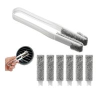 Brosse de Nettoyage pour Volets roulants - avec 6 têtes de Rechange pour Volets de fenêtre - pour Rail de Porte, fenêtre