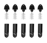 Brosse de nettoyage robinet bière, 5 pièces avec bouchons pression pour entretien rapide, kit brosse bec robinet brasserie for brasseurs amateurs et professionnels