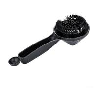 Brosse de nettoyage robuste pour machine à expresso compatible avec la température de l'infuseur à sauge - Design 2 en 1 qui atteint en profondeur les groupes d'infusion - Poils anti-rayures pour