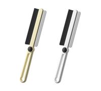 Brosse de nettoyage rotative multifonction pour crevasses, brosses à poils durs avec barre de raclage, blanc et jaune crème