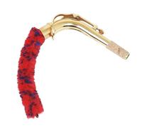 Brosse de Nettoyage Saxophone - Protège-Tampons | Saxophone Neck Saver | Évouvillon Souple Courbé pour Saxo Ténor Alto, Outil Entretien pour Instrument à Vent, Absorption Humidité Rouge