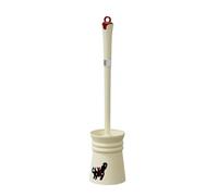 Brosse de nettoyage simple pour toilettes et salle de bain - Longue poignée - 495 mm de long - Accessoire de salle de bain moderne pour la maison et le commerce