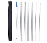 Brosse de nettoyage télescopique pour panneaux solaires - Poteau de nettoyage extensible pour toit en verre de maison et véranda - Outil d'entretien extérieur efficace