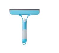 Brosse de nettoyage vitres 3 en 1 avec spray nettoyant double face for miroir salle bain(Blue)