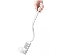 Brosse de nettoyage WC avec manche long coudé et brillant pour aider à détecter et éliminer l'accumulation dans les coins et sous le bord