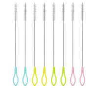Brosse De Paille Colorée 8 Pièces, Brosse De Nettoyage De Paille, Brosse De Nettoyage De Paille Réutilisable, Brosse De Nettoyage De Paille De Bouteille, Nettoyeur De Paille