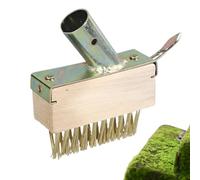 Brosse de pavé - Brosse métallique pour enlever la mousse d'allée - Outil de retrait de joints, angle de 45 degrés, désherbage manuel pour maison, cour, jardin, pavé de terrasse