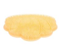 Brosse de Pieds en Silicone, Coussin Exfoliant Jaune | Massage des Pieds Dos, Usage sans Intervention Manuelle, pour Spa Maison et Personnes à Mobilité Réduite