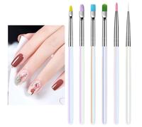 Brosse de pinceau à ongles, ensemble de brosses à ongles,Brosse de doublure à ongles | Dotting Stamping Gel Polish Painting Tool for Art Home Salon Beginners Professional for Manucure