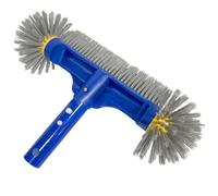 Brosse de Piscin vec Extrémités Rondes, Balai Brosse Piscine Liner, Brosse Piscine Fond, Brosse de Nettoyage Piscine pour Mur de Piscine et Sol de Piscine（Perche Télescopique Non）