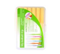 Brosse de plastification à sourcils multifonction microscopique pour extensions de cils et sourcils - Brosse à sourcils avec capuchons