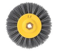 Brosse de Polissage Abrasive 120 en Nylon Rouge pour Meulage