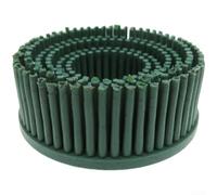Brosse de polissage en caoutchouc émeri de 5,1 cm pour finition métallique | Roue d'émeri vert robuste, décapage efficace de la peinture, utilisation automobile, moteurs d'aviation, équipements lourds